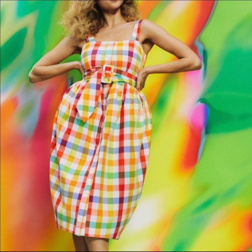 NWT CJR for Target Plaid Sundress Sz 4